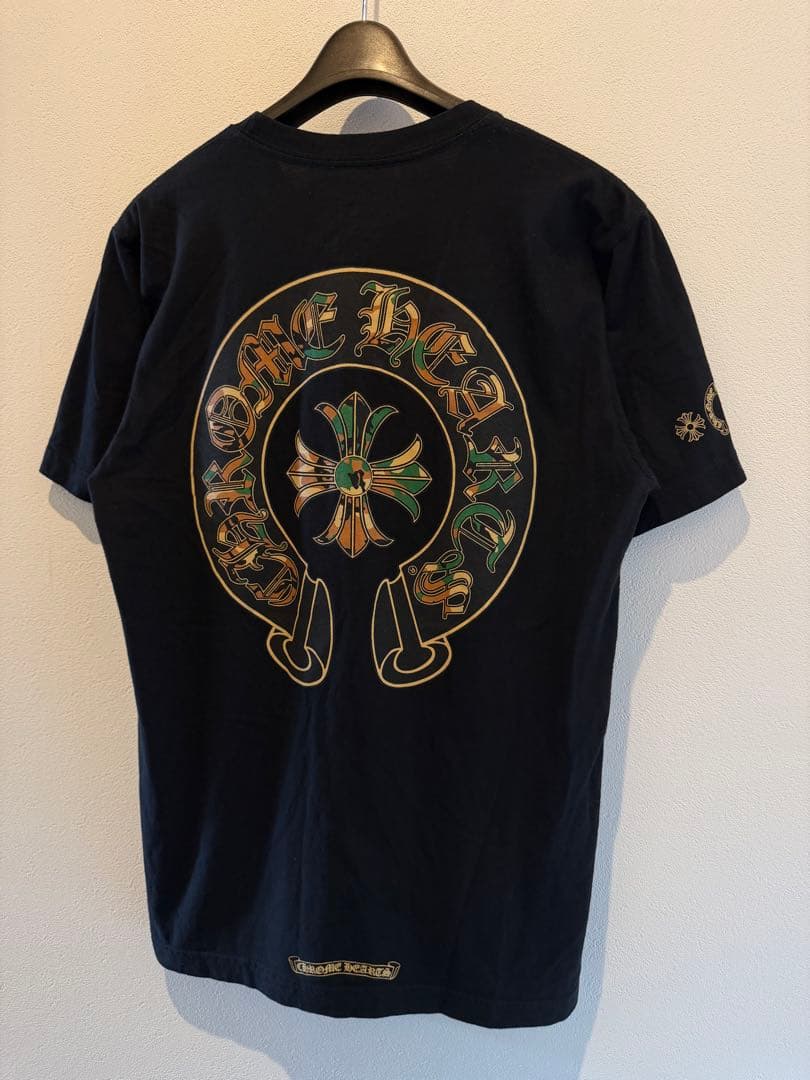 【希少】CHROMEHEARTクロムハーツ 迷彩　ホースシュー　半袖　Tシャツ