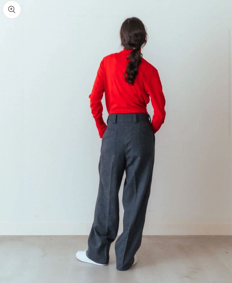 出品2/14まで　最終セール　WOOL FLANNEL TOMBOY PANTS