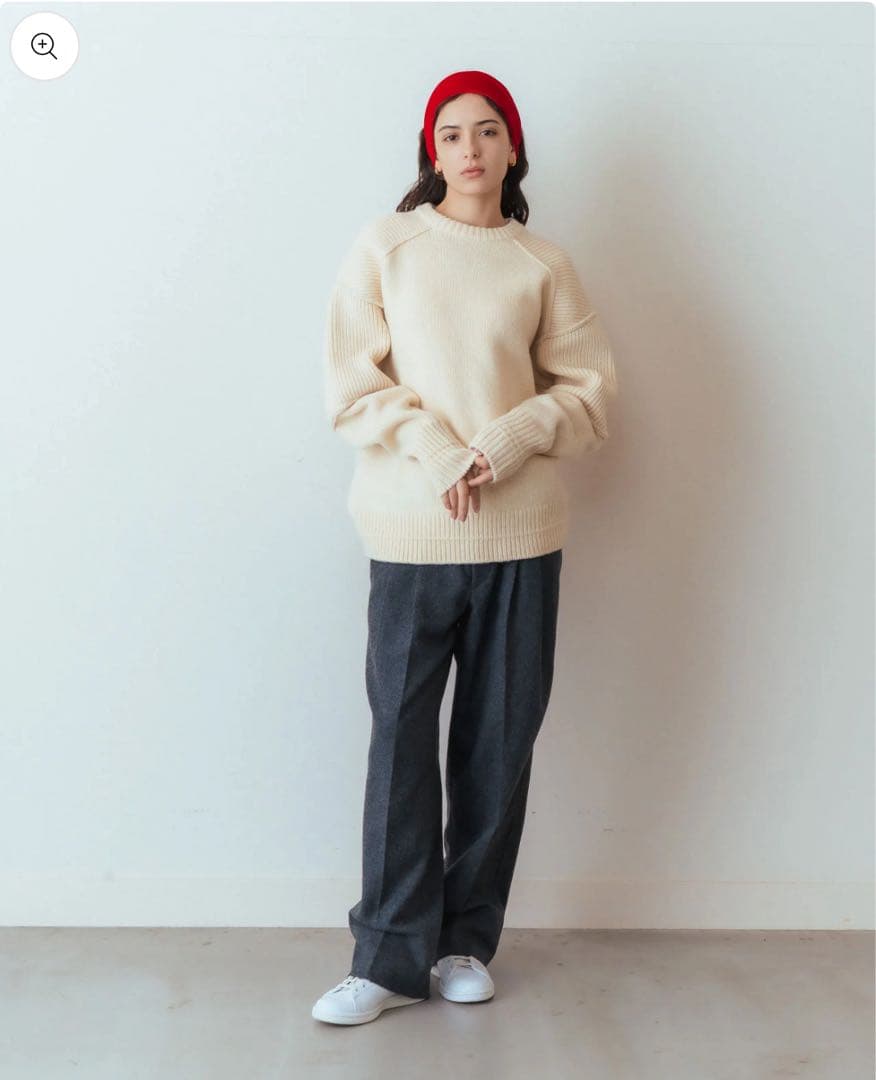 出品2/14まで　最終セール　WOOL FLANNEL TOMBOY PANTS