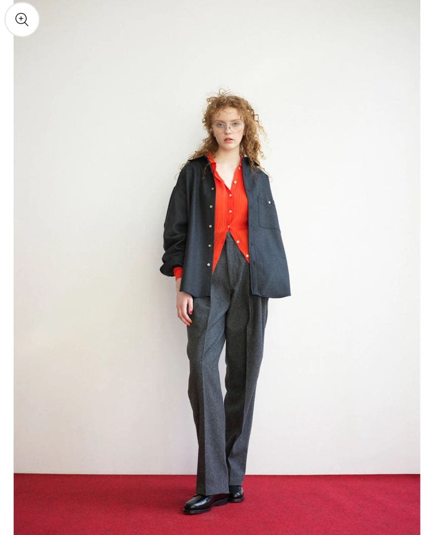 出品2/14まで　最終セール　WOOL FLANNEL TOMBOY PANTS