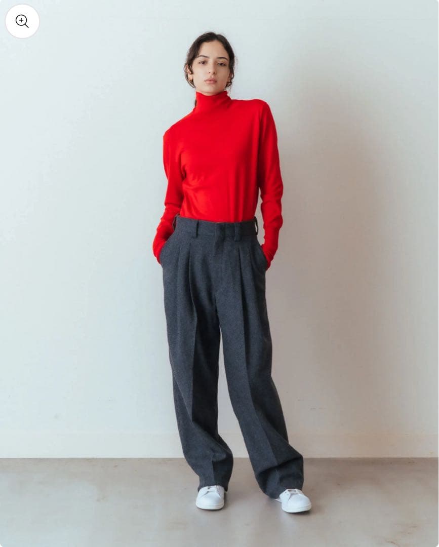 出品2/14まで　最終セール　WOOL FLANNEL TOMBOY PANTS