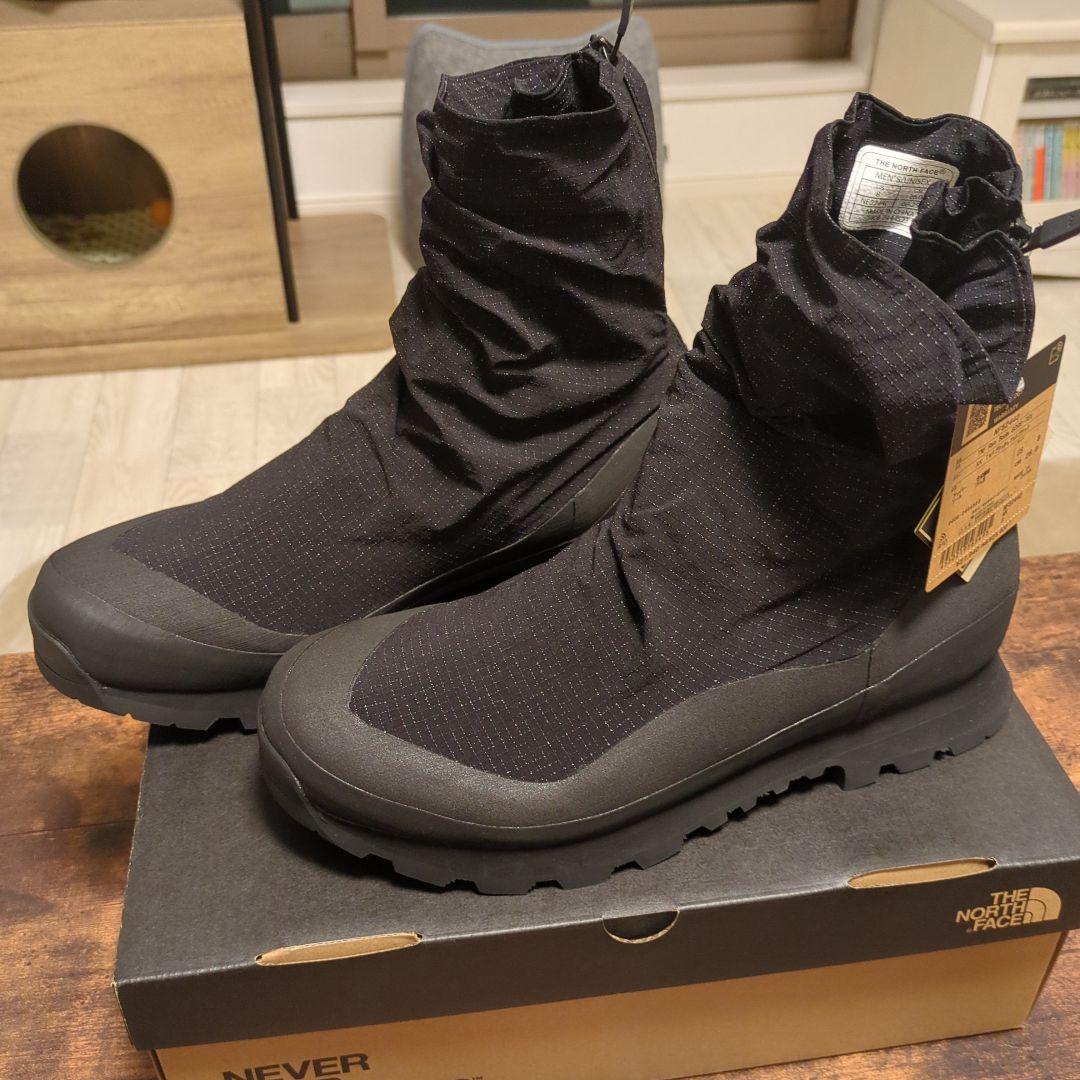 TNF GORE-TEX ブラックレインブーツ NF52440 　26センチ