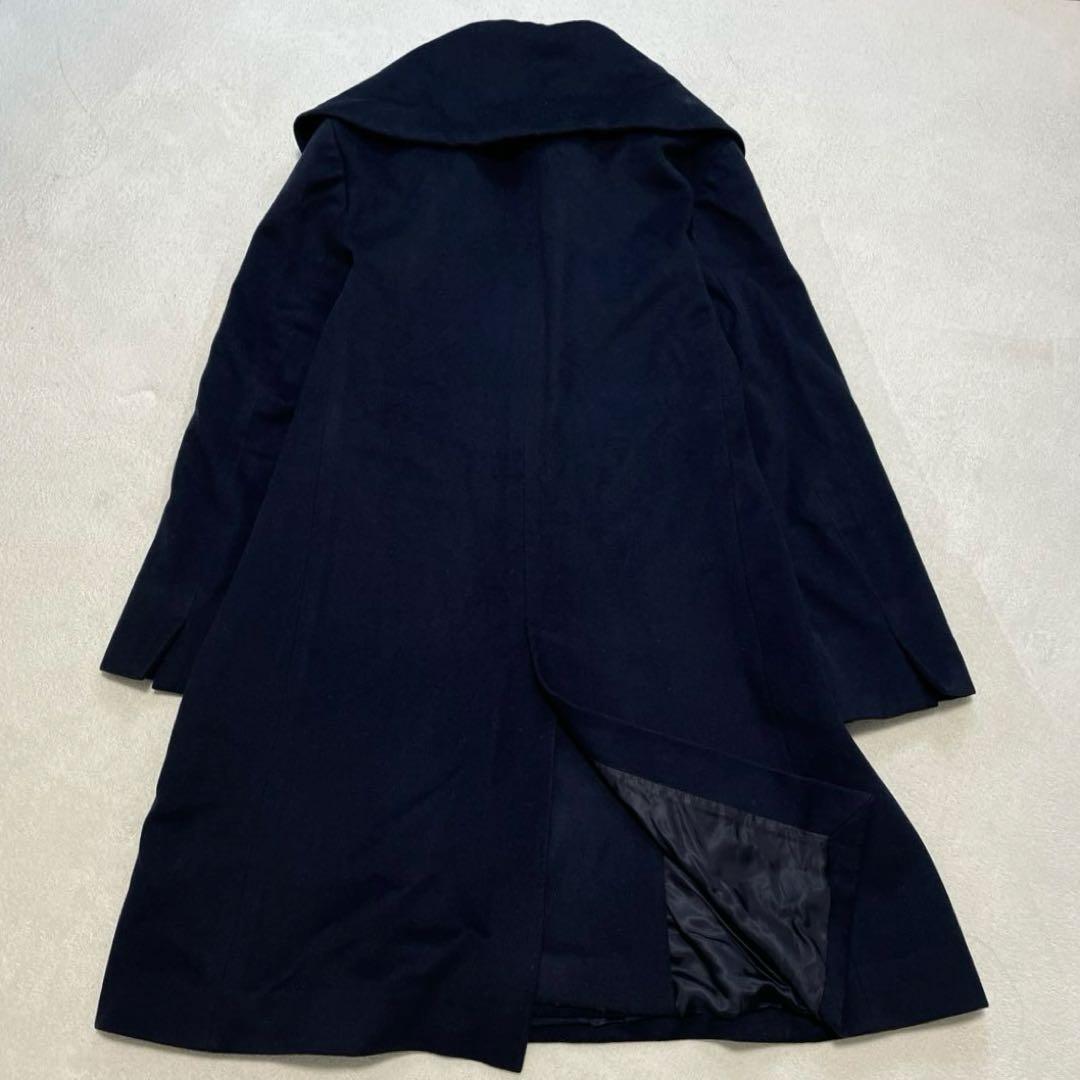 23区 ロロピアーナ ショールカラーウールコート 48 大きいサイズ 女優襟