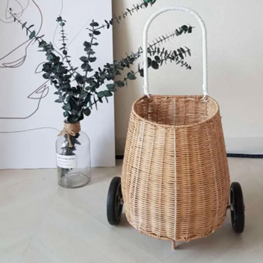 インテリア　ナチュラル　韓国インテリア　バスケット　収納　ラギーバスケット