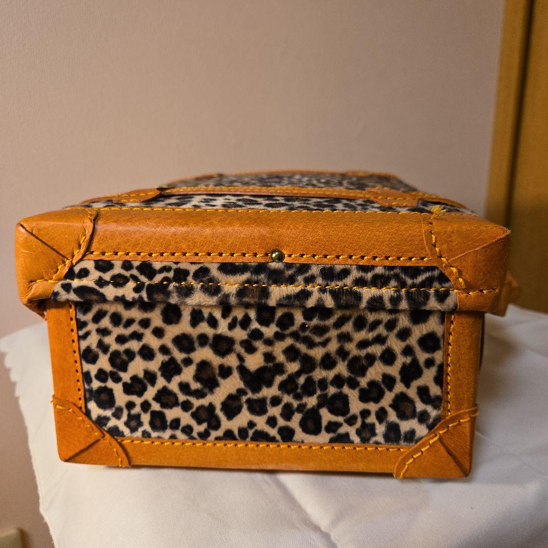 ヒョウ柄ミニアタッシュケース