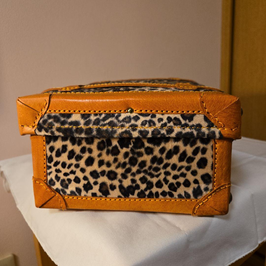 ヒョウ柄ミニアタッシュケース