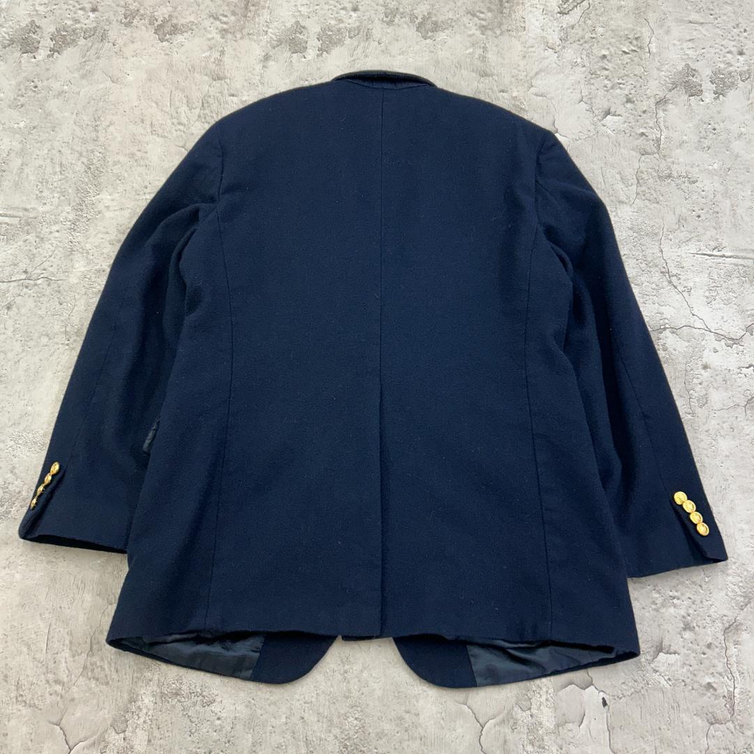 お*ら様 USA製　ポロユニバーシティクラブ　長袖　ウールブレザー　古着　ネイビ