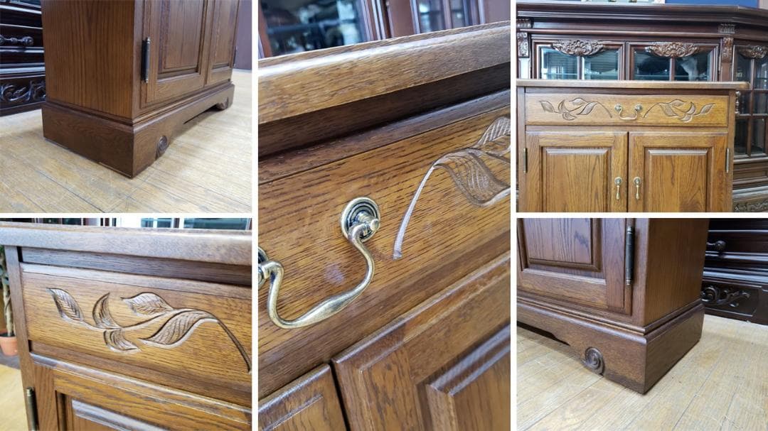 タマ@@　F34　美品　葉山クラシック 開き戸 サイドボード