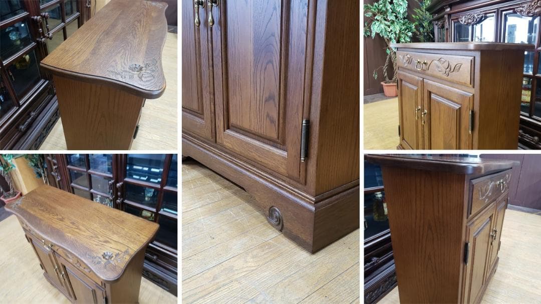 タマ@@　F34　美品　葉山クラシック 開き戸 サイドボード