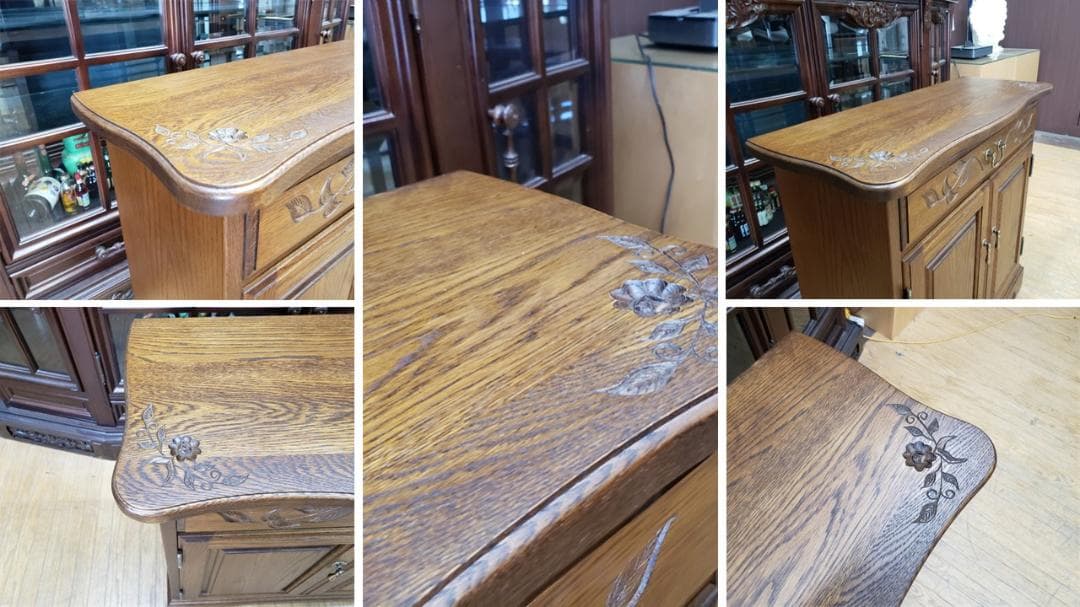 タマ@@　F34　美品　葉山クラシック 開き戸 サイドボード