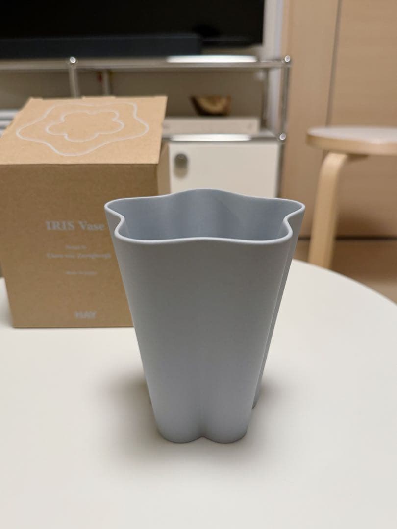 新品 HAY Iris Vase S Grey フラワーベース 花瓶 収納
