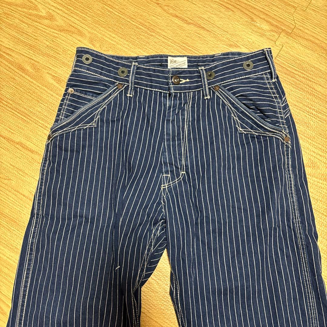 値下げ！Schottヒッコリーデニム　サイズ28ストライプ ワークパンツ
