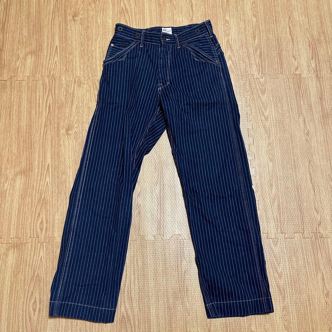 値下げ！Schottヒッコリーデニム　サイズ28ストライプ ワークパンツ