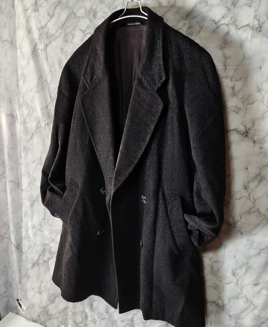 【R&D Marini】美品 カシミヤ100% タブルブレストチェスターコート