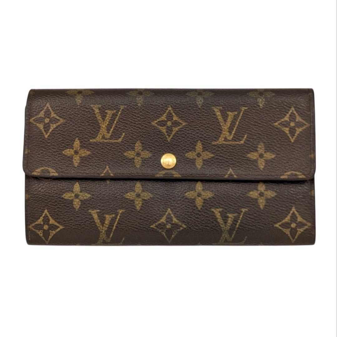 良品 ルイヴィトン モノグラム ポシェット ポルトモネ クレディ 970