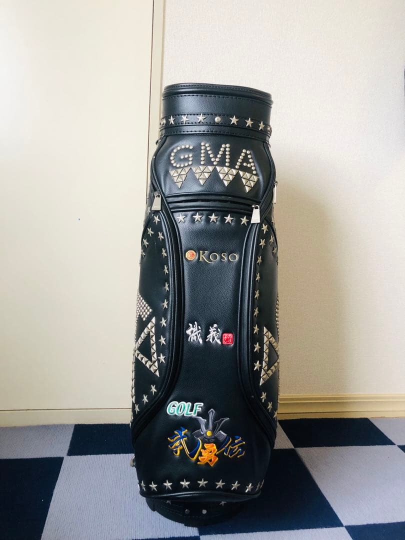GMA K-OKAZAKI ブラックゴルフバッグ