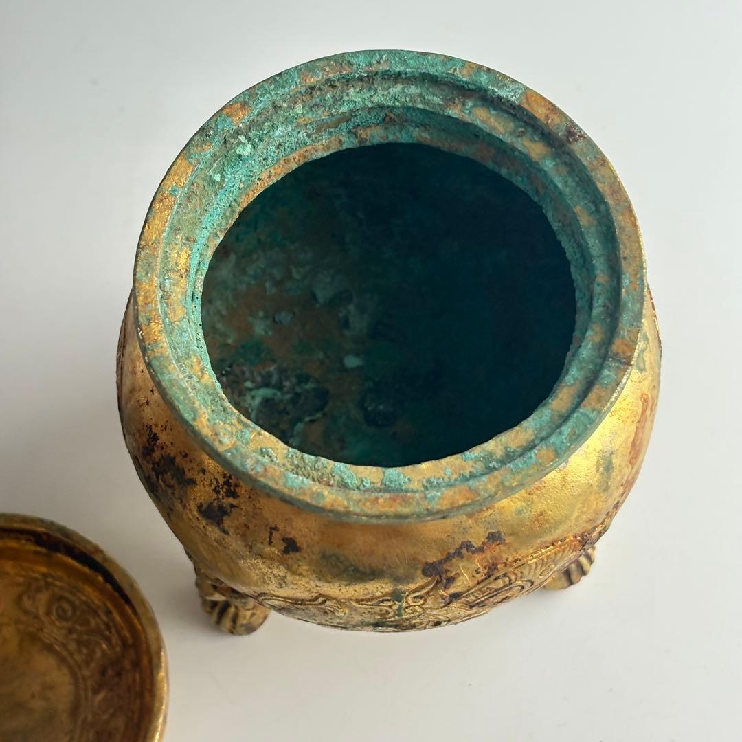 中国　香炉 銅造 銅器