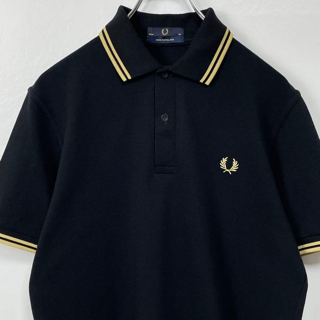 英国製　フレッドペリー　M12 ポロシャツ　シャンパンゴールド　サイズ38