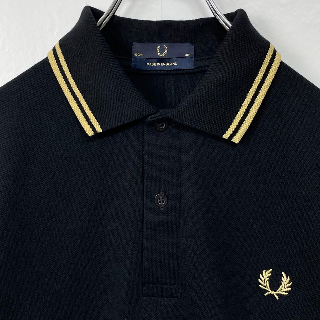 英国製　フレッドペリー　M12 ポロシャツ　シャンパンゴールド　サイズ38