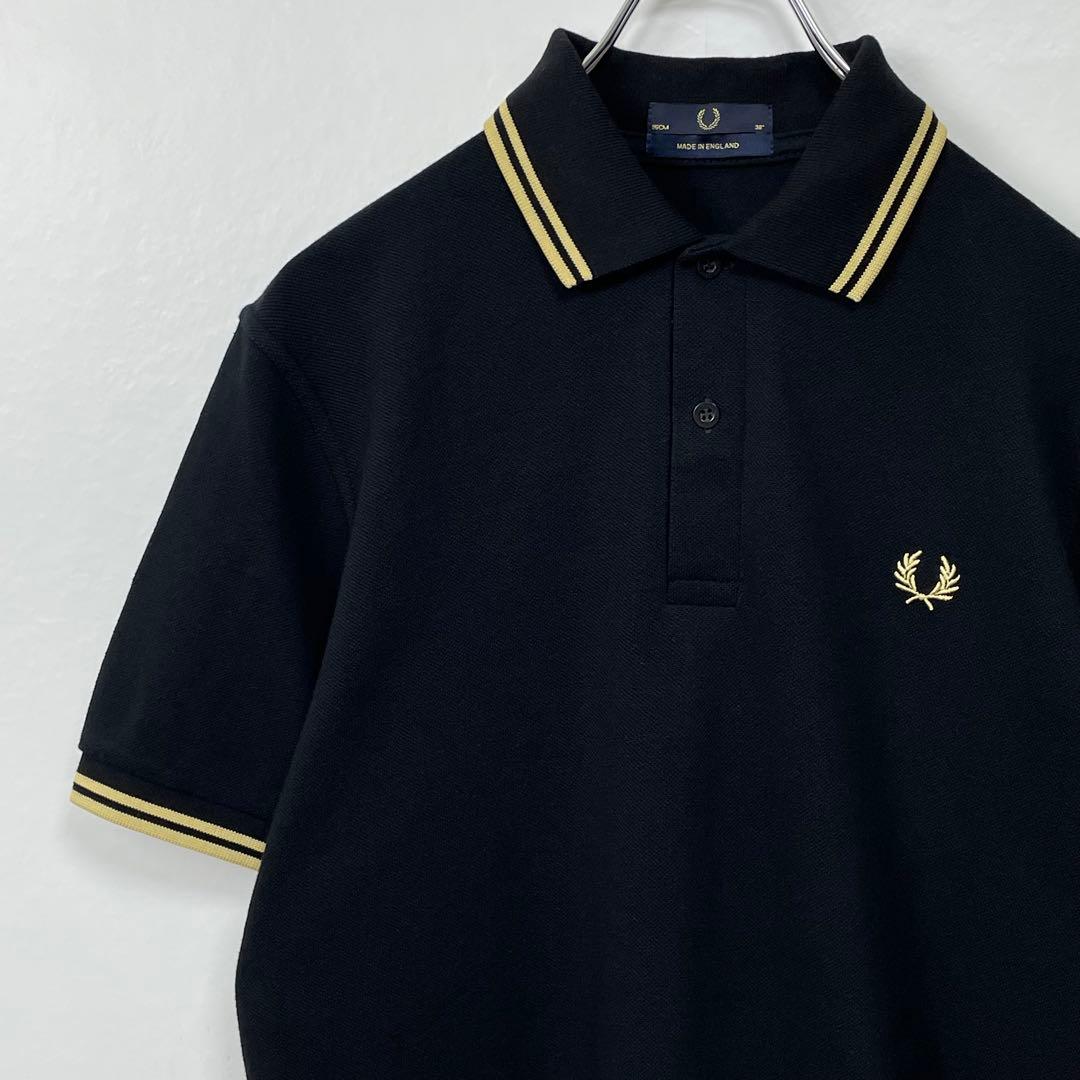 英国製　フレッドペリー　M12 ポロシャツ　シャンパンゴールド　サイズ38
