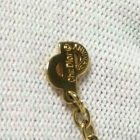 美品◎希少◎Dior　ディオール　ネックレス　CDロゴ　サークルロゴ　金色　刻印
