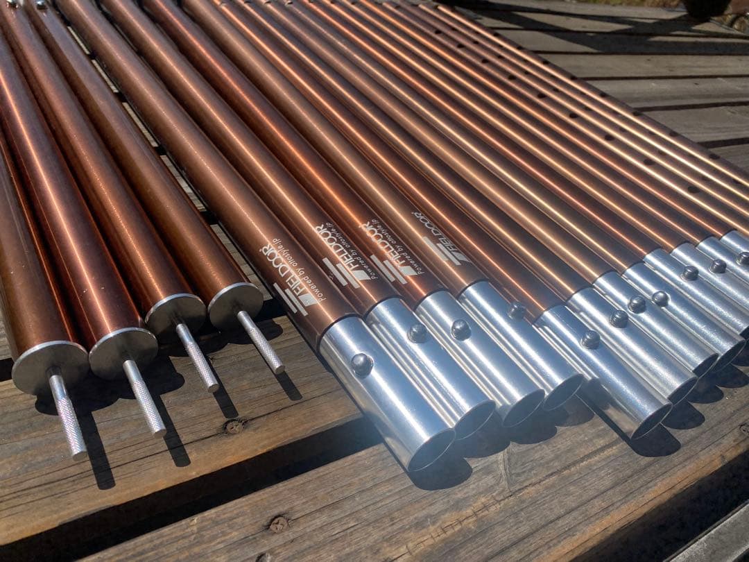 FIELDOOR 　アルミ製テントポール 4本セット