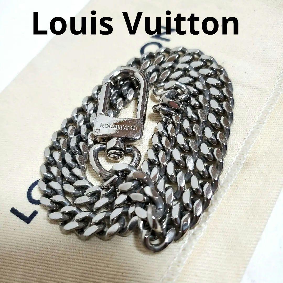 正規品　ルイヴィトン　ウォレットチェーン　シルバーカラビナ　ネックレス