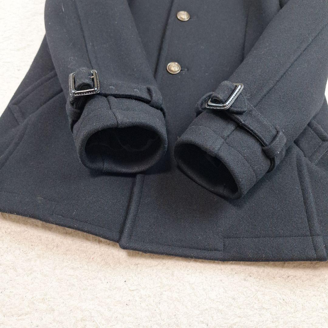 高級ライン✨Paul Smithコレクション　ウールコート　金ボタン　黒　L