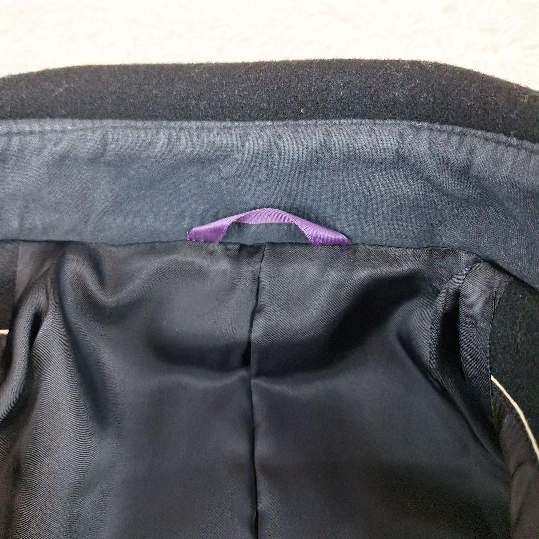 高級ライン✨Paul Smithコレクション　ウールコート　金ボタン　黒　L