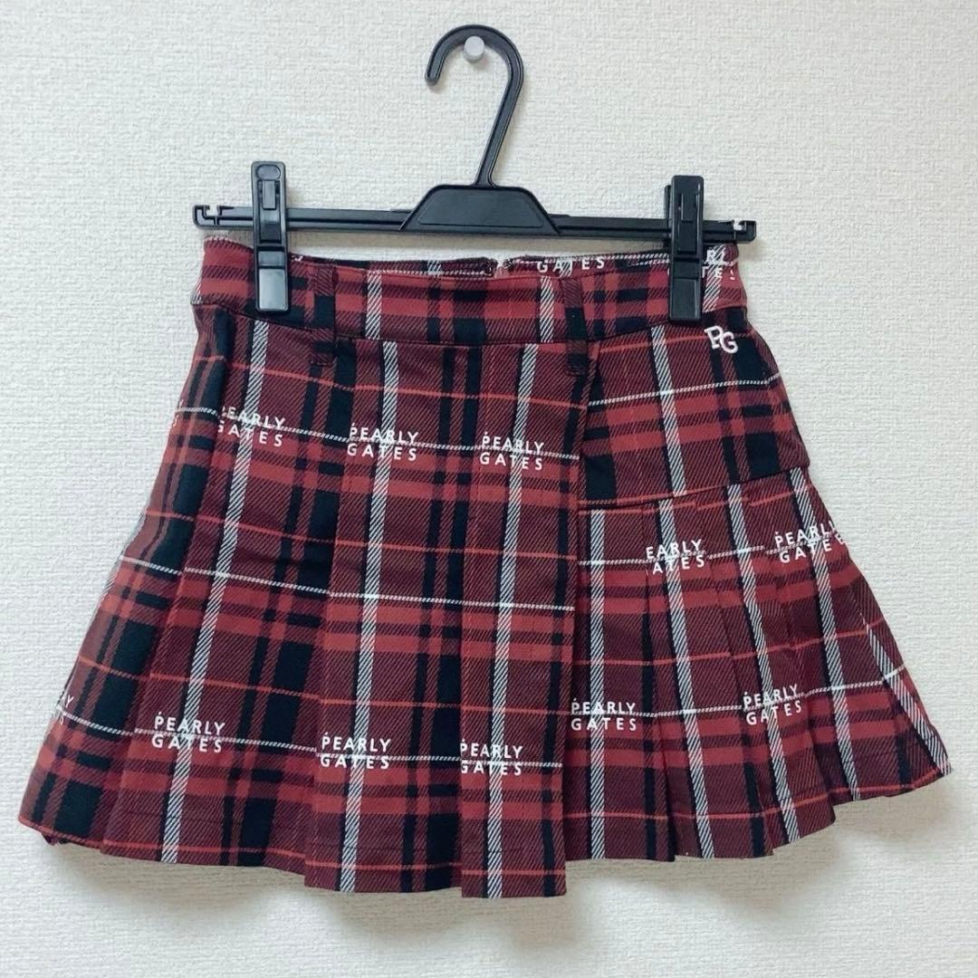 パーリーゲイツ　チェックスカート