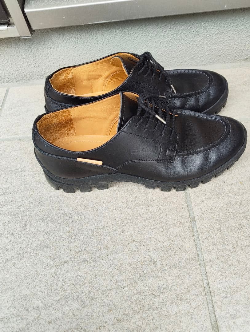 黒 レザー モカシンシューズ サイズ5