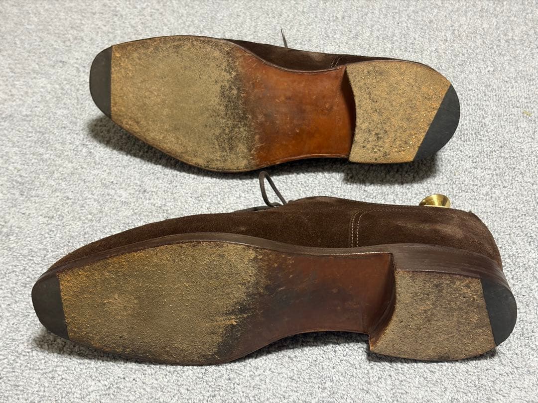 靴 Edward green Dover Mink suede UK8.5E 606