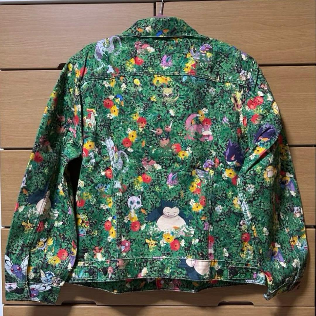 ※週末まで値下げ　Levi's × Pokémon 花柄デニムジャケット L