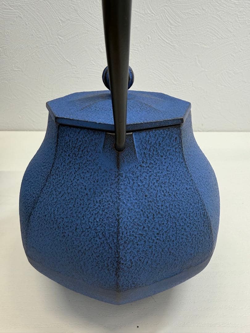 ☆Rio☆【プロフ必読 南部鉄器 青 鉄瓶「みやび」