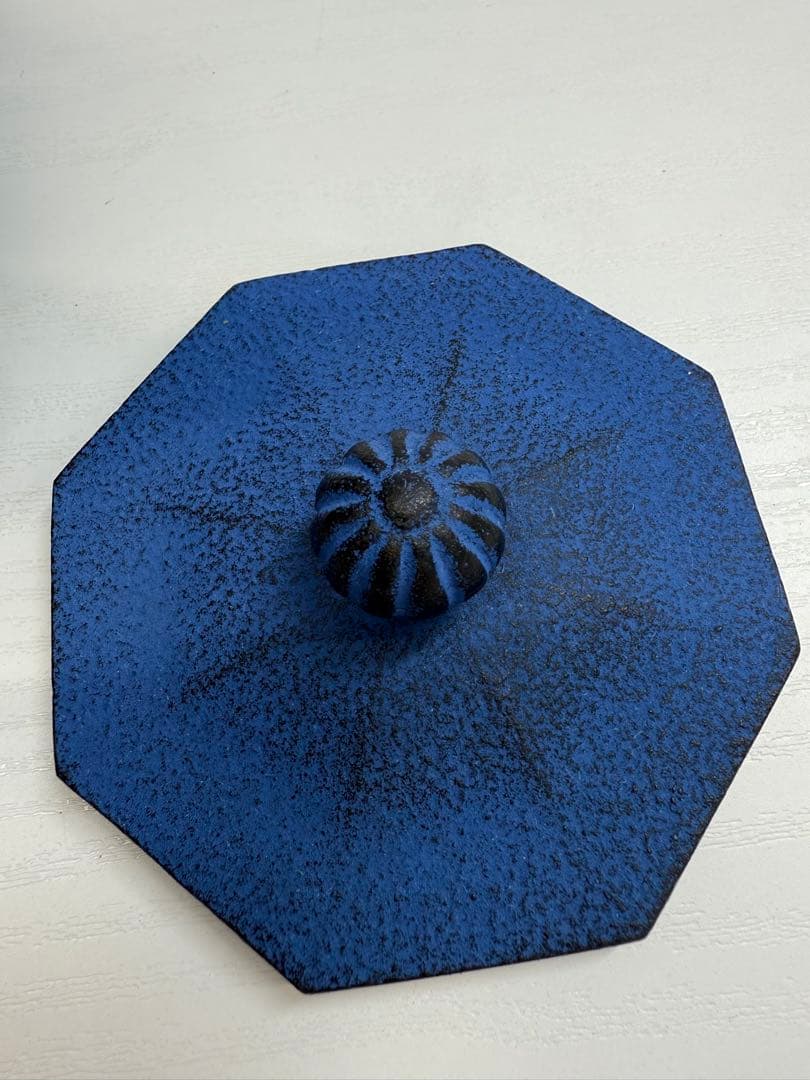 ☆Rio☆【プロフ必読 南部鉄器 青 鉄瓶「みやび」