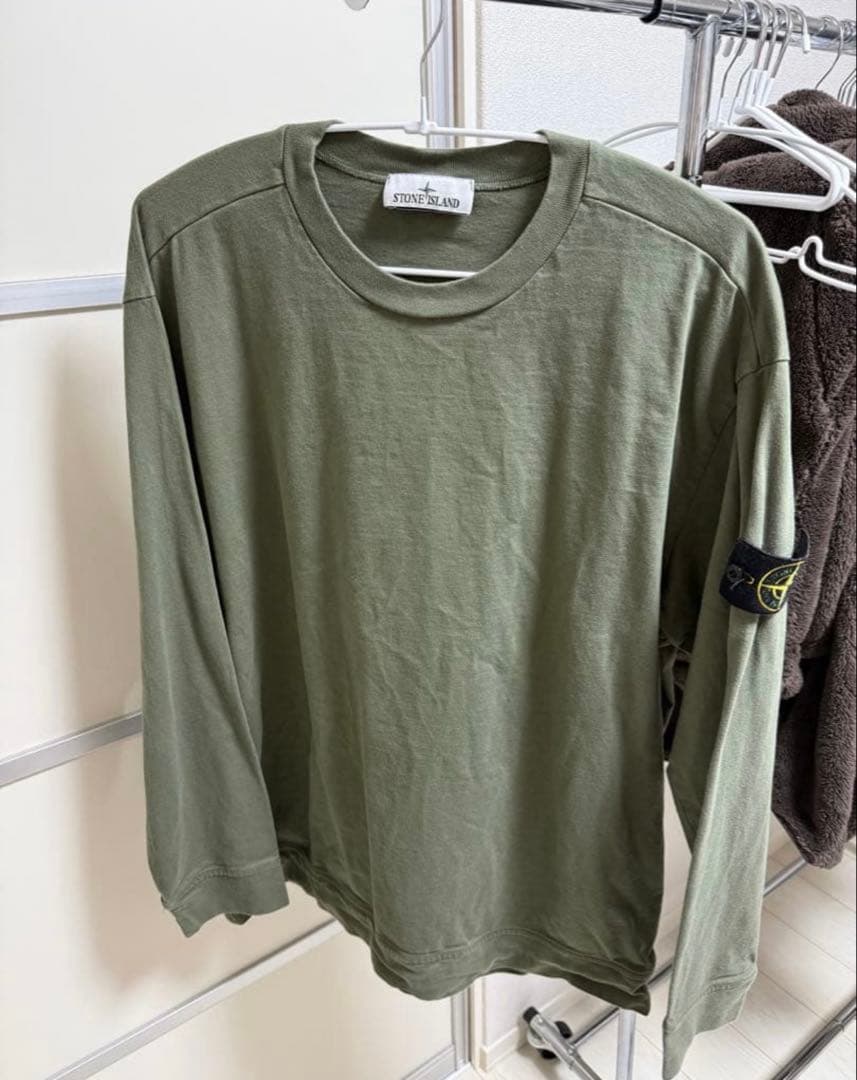 STONE  オリーブ 長袖カットソー