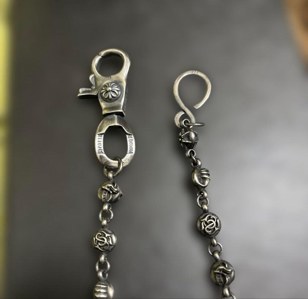 断*中様 ８ボールマルチウォレットチェーン　柄だけ磨き良い状態です！