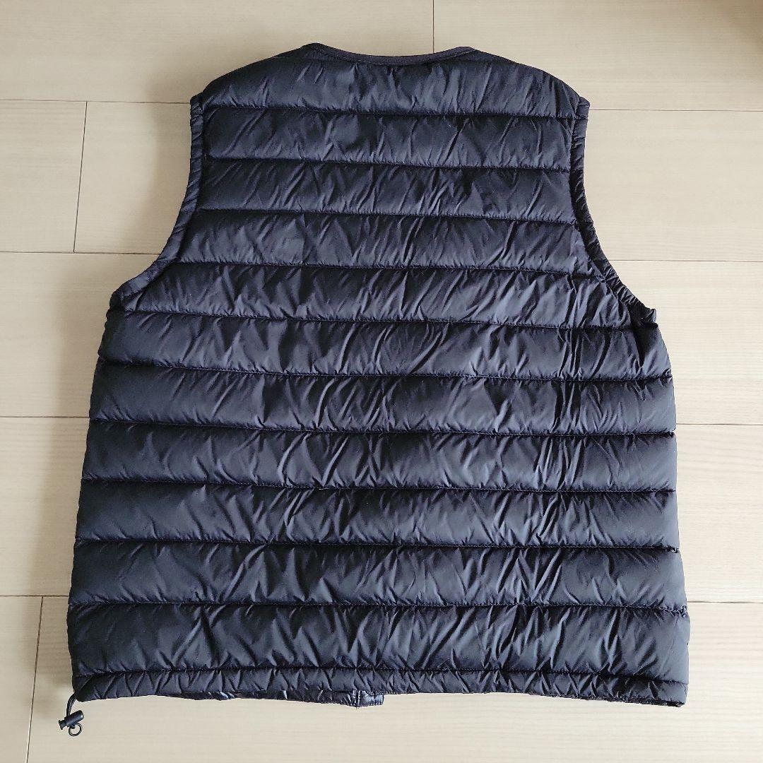 美品　DANTON ブラック ダウンベスト　34