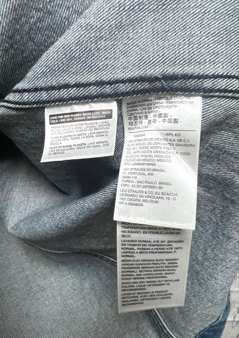 ☆美中古・良色☆リーバイス カバーオール サイズ：ＸＬ　ジージャン LEVI’S