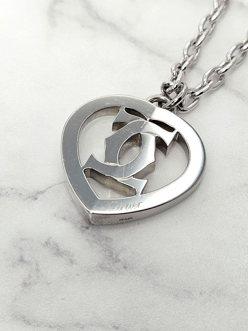 Cartier カルティエ 2C ハート モチーフ バッグチャーム