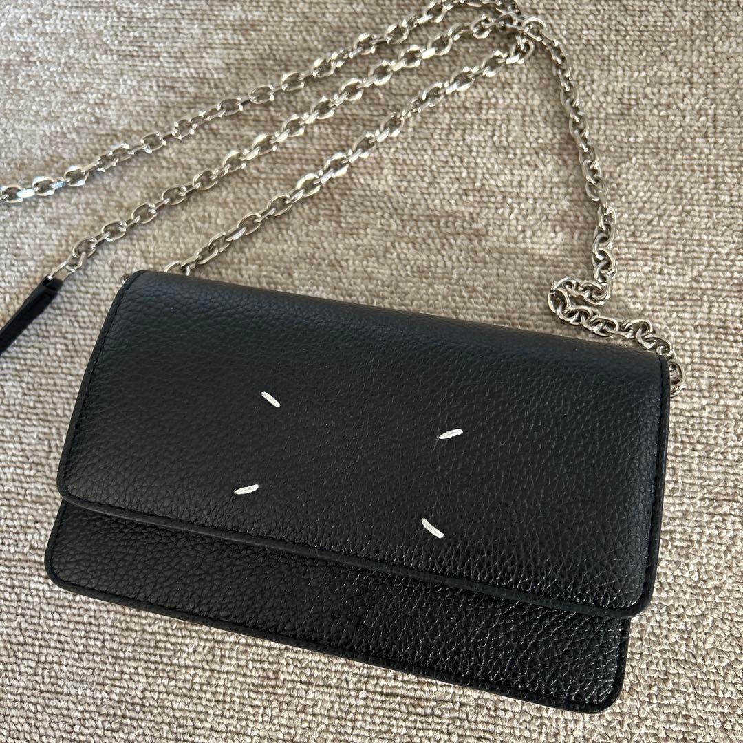 メゾンマルジェラ チェーンショルダーウォレットバッグ