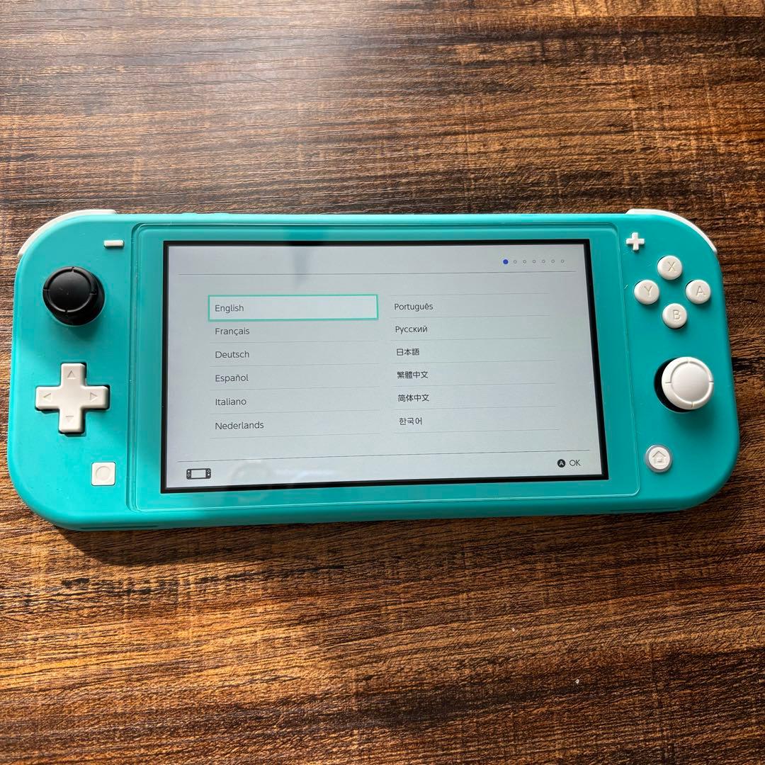 Nintendo Switch Lite ターコイズ　ケース付き ジャンク品