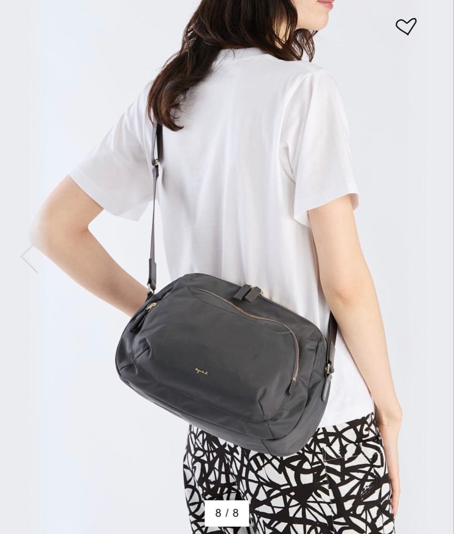 agnès b. ショルダーバッグ FT03A－05 グレー アニエスベー