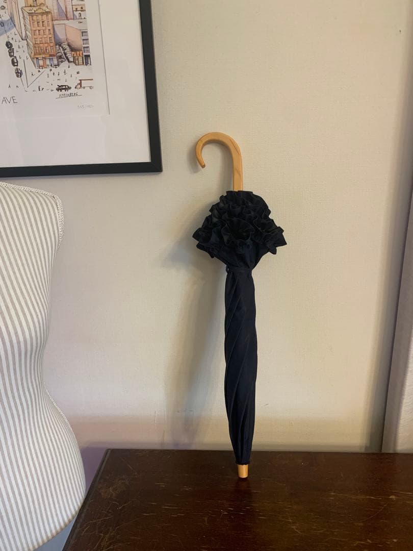 サンバリア　2段折りたたみ日傘　ネイビー