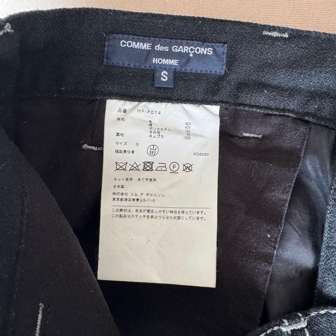 COMME DES GARCONS ギャルソン　サムエル　パンツ　ブラック　S