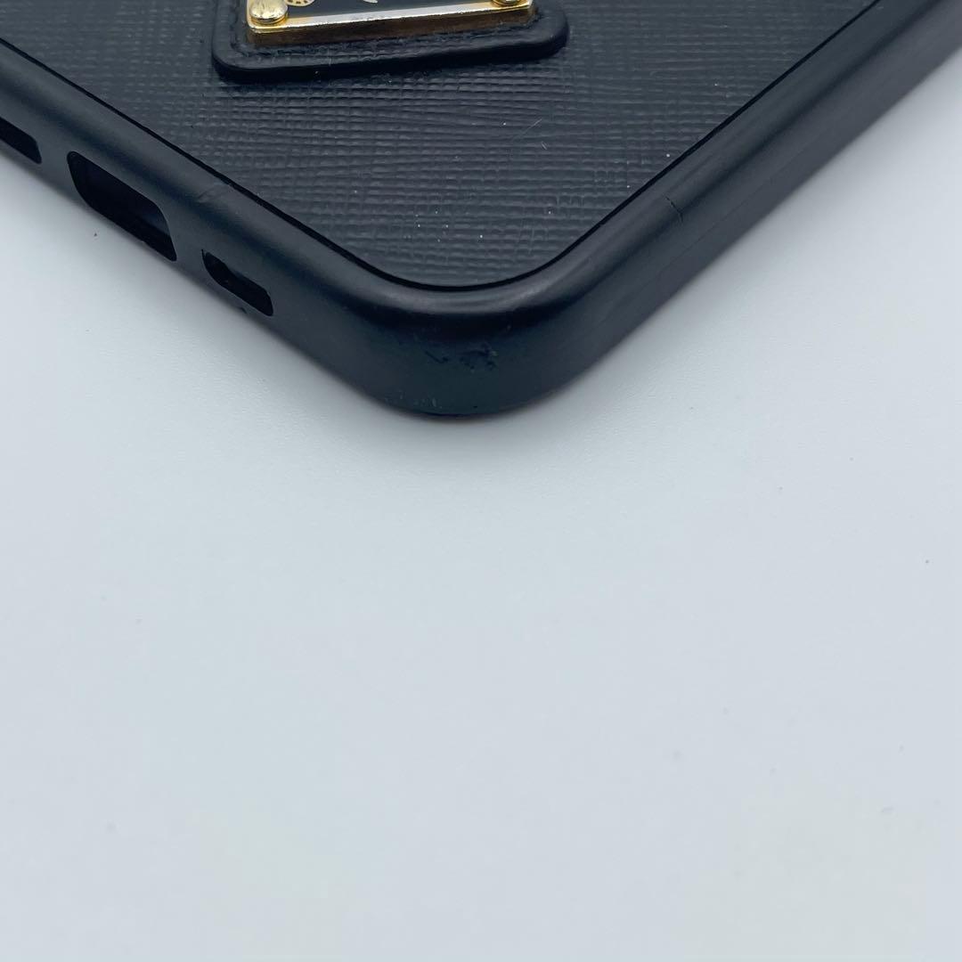 良品✨️プラダ iPhone12/12Pro ケース ブラック 三角ロゴ