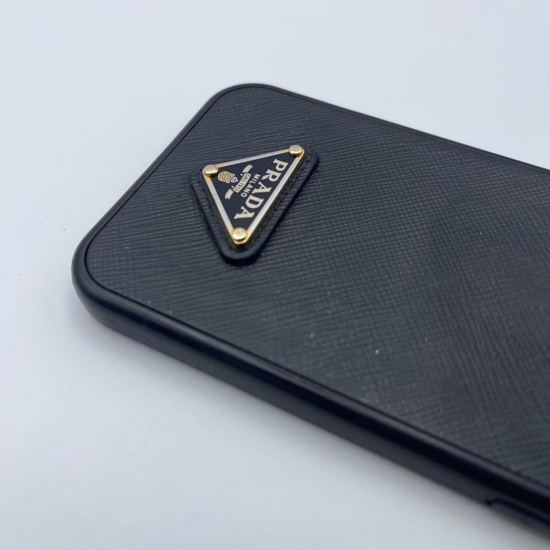 良品✨️プラダ iPhone12/12Pro ケース ブラック 三角ロゴ