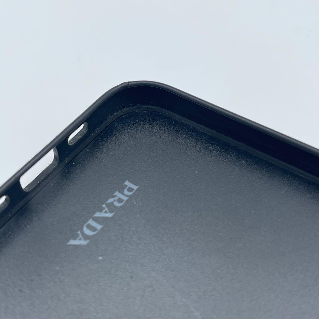 良品✨️プラダ iPhone12/12Pro ケース ブラック 三角ロゴ