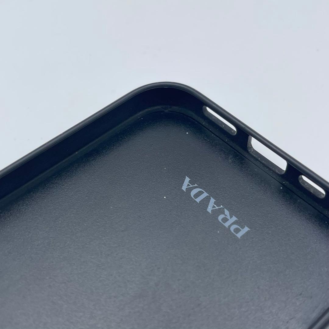 良品✨️プラダ iPhone12/12Pro ケース ブラック 三角ロゴ