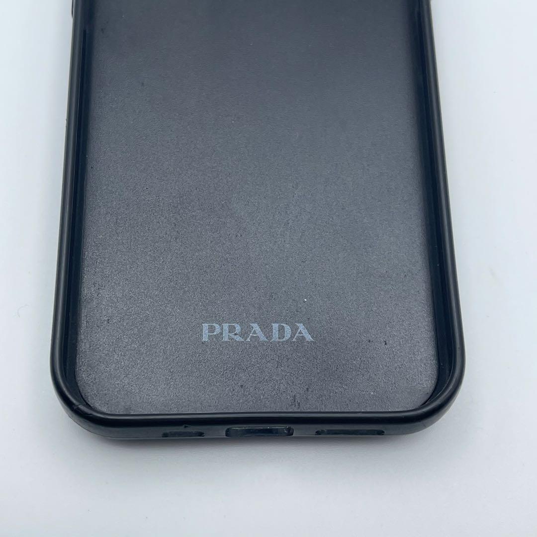 良品✨️プラダ iPhone12/12Pro ケース ブラック 三角ロゴ